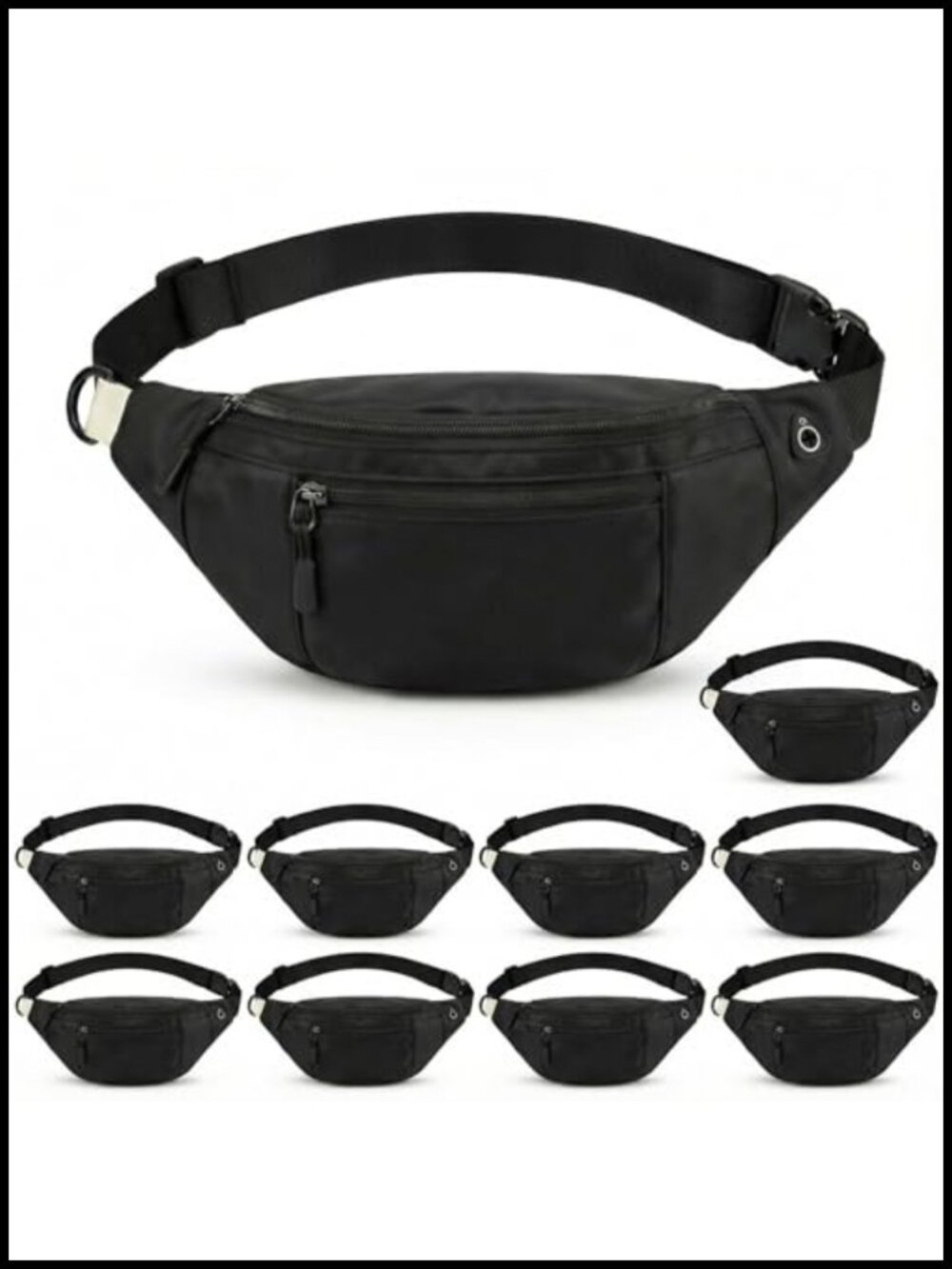 10 Pack Fanny Packs Bulk Crossbody Waist Bags Men Women Adjustable